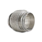 Vibrant SS Flex Coupling with Interlock Liner and Mesh Braid 3in inlet/outlet x 4in long