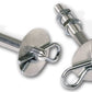 Moroso Hood Pin Set - 3/8in - Aluminum - 2 Pack