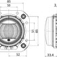 Hella 90mm L4060 LED High Beam / Driving Lamp Module