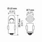 Hella Bulb 3898 12V 2W Ba7S T2 (2)