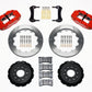 Wilwood Narrow Superlite 6R Front Hat Kit 12.88in Red 88-93 Corvette C4
