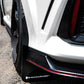 Rally Armor 17-21 Honda Civic Type R White UR Mud Flap w/ Black Logo