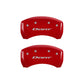 MGP 4 Caliper Covers Engraved Front & Rear With out stripes/Dart Yellow finish black ch