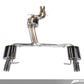 AWE Tuning Audi C7 A7 3.0T Touring Edition Exhaust - Dual Outlet Chrome Silver Tips