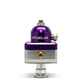 Fuelab 575 Carb Adjustable Mini FPR Blocking 10-25 PSI (1) -6AN In (2) -6AN Out - Purple