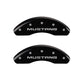 MGP 4 Caliper Covers Engraved Front Mustang Engraved Rear SN95/GT Black finish silver ch