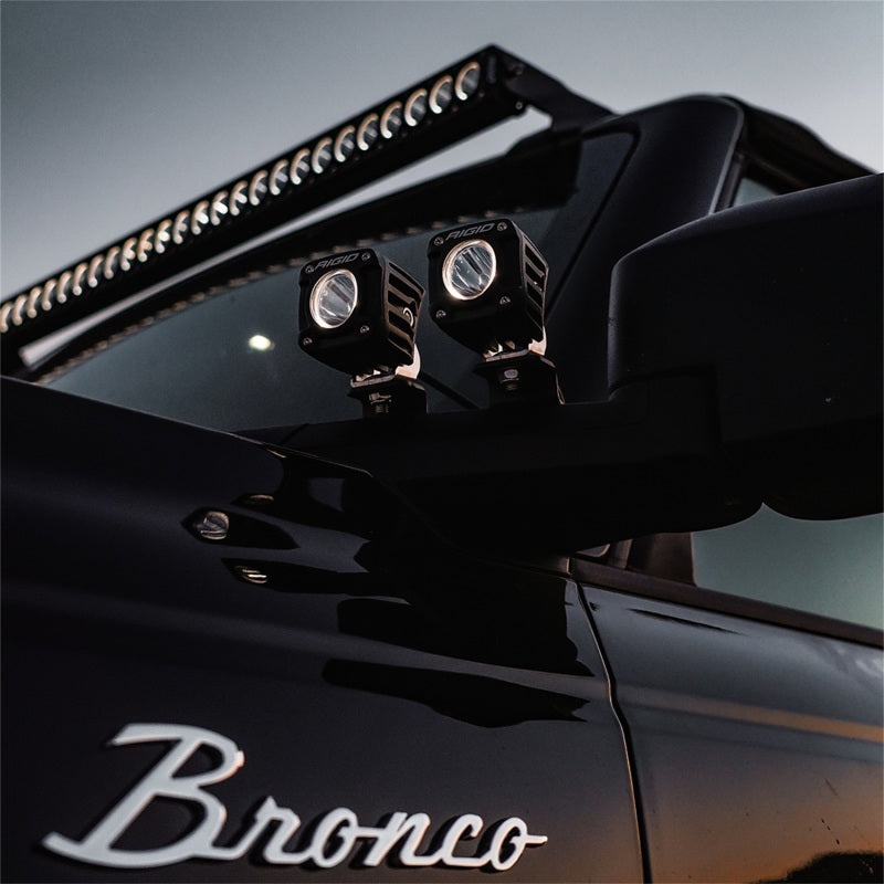 Rigid Industries Revolve Pod with White Trim Ring - Pair