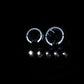 ANZO 1997.5-2003 Ford F-150 Projector Headlights w/ Halo and LED Black 1pc
