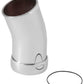 Spectre Universal Intake Elbow Tube (ABS) w/Collar 3in. OD / 22 Degree - Chrome