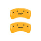 MGP Rear set 2 Caliper Covers Engraved Rear MGP Yellow finish black ch