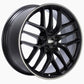 BBS CC-R 19x8.5 5x112 ET40 Satin Black Polished Rim Protector Wheel -82mm PFS/Clip Required