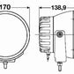 Hella Rallye 4000i Xenon Driving Beam Compact - 6.693in Dia 35.0 Watts 12V D1S