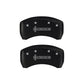 MGP 4 Caliper Covers Engraved Front & Rear Lincoln Red finish silver ch