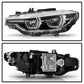 Spyder BMW F30 3 Series 4Dr LED Projector Headlights Chrome PRO-JH-BF3012H-4D-LED-C
