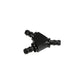 Fleece Performance Universal 3/8in Aluminum Y Barbed Fitting (For -6 Pushlock Hose) - Black Anodized