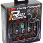 Project Kics 12x1.50 R40 Iconix Lock & Lug Nuts - Neo Chrome w/Black Seat w/o Cap (16+4 Locks)