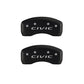 MGP 4 Caliper Covers Engraved Front 2016/CIVIC Engraved Rear 2016/CIVIC Red finish silver ch