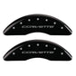 MGP 4 Caliper Covers Engraved Front & Rear C7/Corvette Black finish silver ch