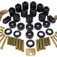 Prothane 97-01 Jeep TJ 1in Lift Body Mount Kit - Black