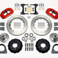 Wilwood Narrow Superlite 6R Front Hub Kit 14.00in Red TCI-IFS 71-78 (Pinto Based)
