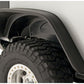 Bushwacker 07-18 Jeep Wrangler Flat Style Flares 2pc Fits 2-Door Sport Utility Only - Black