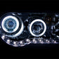 ANZO 2005-2010 Chrysler 300C Projector Headlights w/ Halo Chrome (CCFL) G2