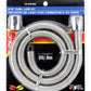 Spectre Stainless Steel Flex Fuel Line 3/8in. ID - 3ft. w/Chrome Clamps