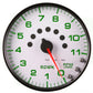 Autometer Spek-Pro Gauge Tachometer 5in 11K Rpm W/Shift Light & Peak Mem White/Black