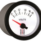 Autometer Stack 52mm 8-18V Electric Battery Voltage Gauge - White
