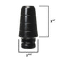 Energy Suspension 97-06 Jeep Wrangler TJ with 1 3/4 in lift Black Front Bump Stop Set (Set of 2)