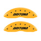 MGP 4 Caliper Covers Engraved Front & Rear Daytona Yellow Finish Black Char 2006 Dodge Charger