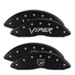 MGP 4 Caliper Covers Engraved Front & Rear Bowtie Red finish silver ch
