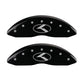 MGP 4 Caliper Covers Engraved Front & Rear Circle K/Kia Black finish silver ch