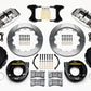 Wilwood Narrow Superlite 4R Rear P-Brk Kit 12.88in Polished Big Ford Old Style 2.36in Offset