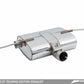 AWE Tuning Audi 8V A3 Touring Edition Exhaust - Dual Outlet Diamond Black 90 mm Tips