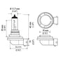 Hella Optilux H8 12V/55W XB Xenon White Bulb (pair)