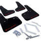 Rally Armor 12-19 Ford Focus ST / 16-19 RS Black Mud Flap w/ Red Logo
