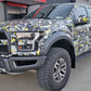 Rally Armor 17-20 Ford F-150 Raptor Black UR Mud Flap w/ Dark Grey Logo