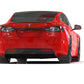 Rally Armor 21-23 Tesla Model S / S Plaid Black UR Mud Flap w/ White Logo