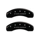 MGP 4 Caliper Covers Engraved Front & Rear Explorer Black finish silver ch