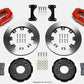 Wilwood Forged Dynalite Front Hat Kit 12.19in Drilled Red 2002 Mitsubishi Lancer
