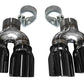 Corsa 16-18 Cadillac ATS 3.6T 4in Inlet / 4in Outlet Twin Black Tip Kit (For Corsa Exhaust Only)