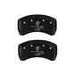 MGP Rear set 2 Caliper Covers Engraved Rear GT500 Shelby & Cobra Red finish silver ch