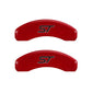 MGP 4 Caliper Covers Engraved Front & Rear No bolts/ST Red finish silver ch