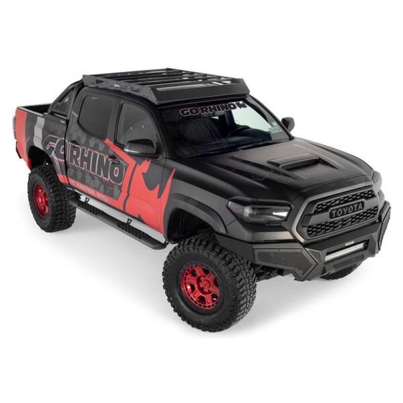 Go Rhino 16-21 Toyota Tacoma Ceros Low Profile Roof Rack Textured Black