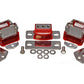 Energy Suspension 69-71 Camaro / 70-73 Monte Carlo Red Motor and Transmision Mounts; Chrome Finish