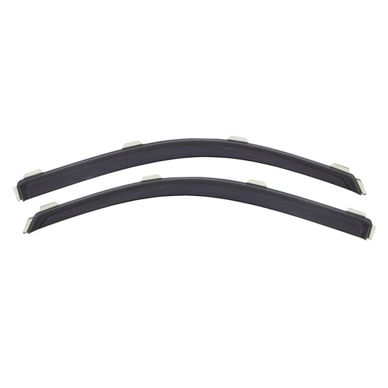 AVS 07-18 Jeep Wrangler (2 Door Only) Ventvisor In-Channel Window Deflectors 2pc - Smoke