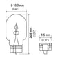 Hella Bulb 194 12V 4W W2.1x9.5d T3.25