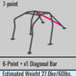 Cusco Steel Roll Cage 7-Point 2-Passenger Around Dash Mitsubishi Evo 10 CZ4A (S/O / No Cancel)