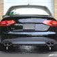 AWE Tuning Audi B8 A4 Touring Edition Exhaust - Quad Tip Polished Silver Tips - Does Not Fit Cabrio